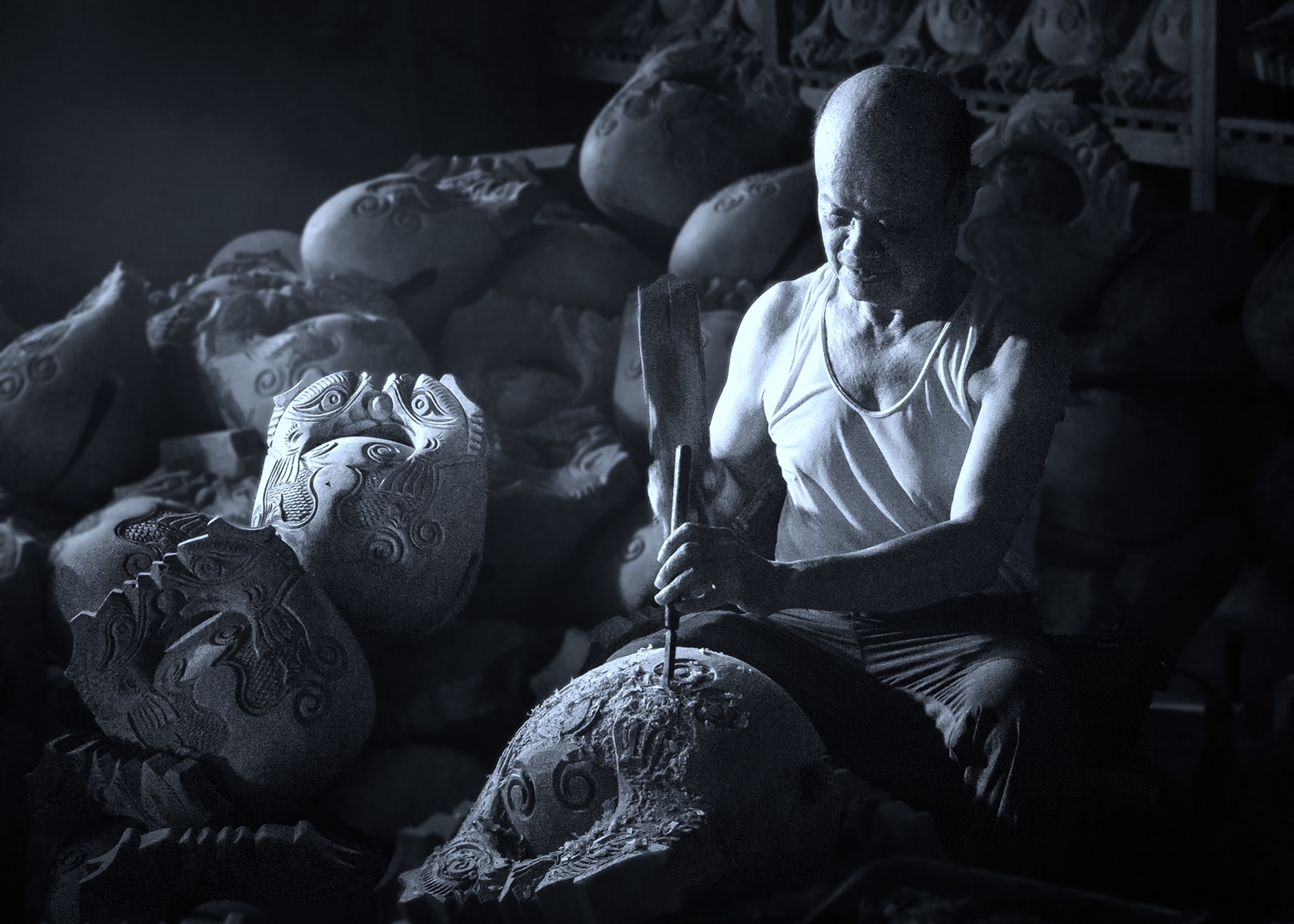 優選 何為今-手工木魚製作02